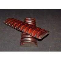 Water Buffalo Horn Dyed stag look jigged Scale
