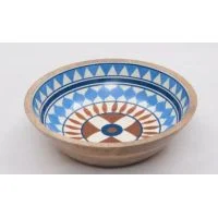 WOODEN ENAMEL SALAD BOWL